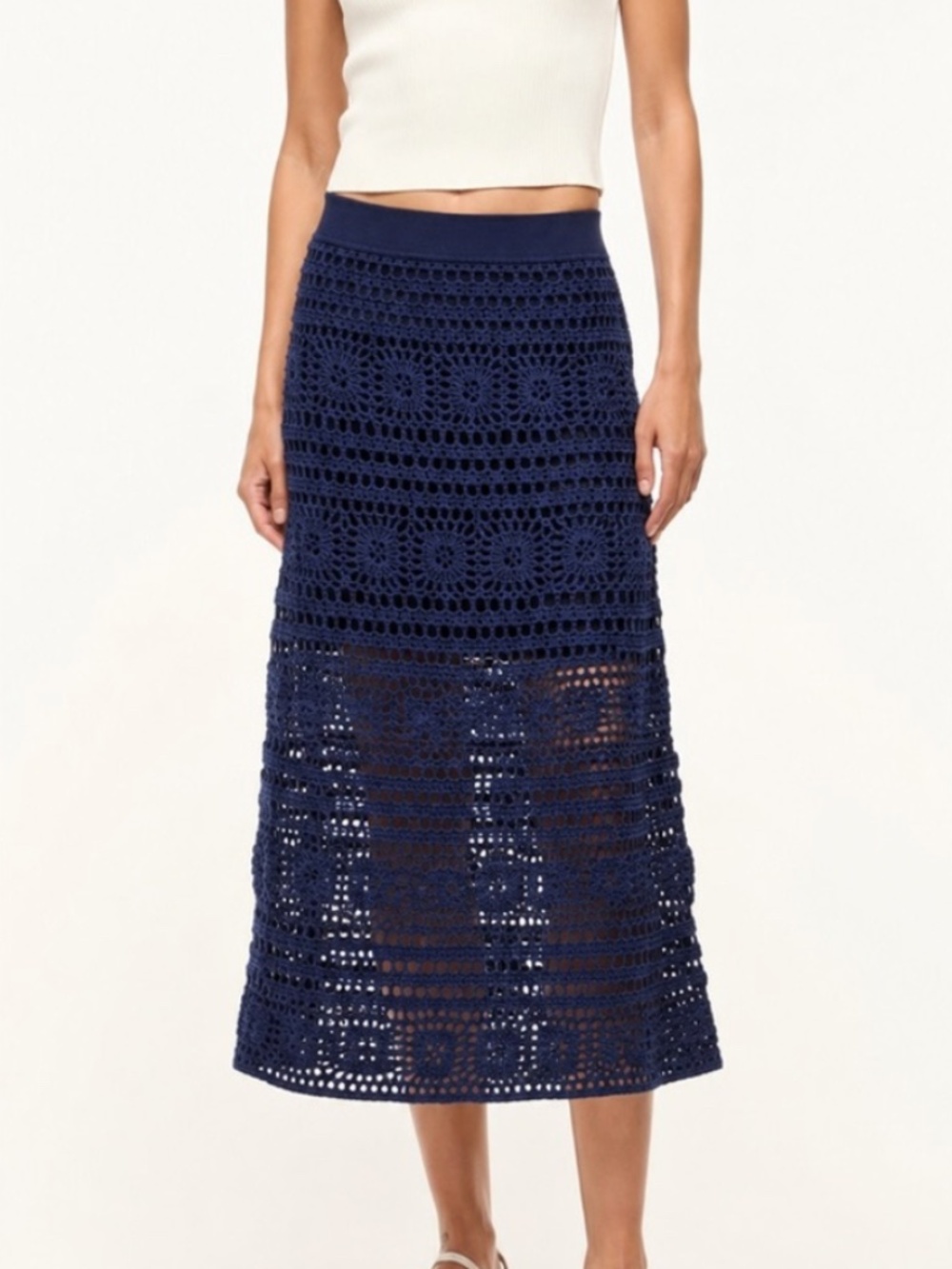 STAUD Marlin Midi Skirt